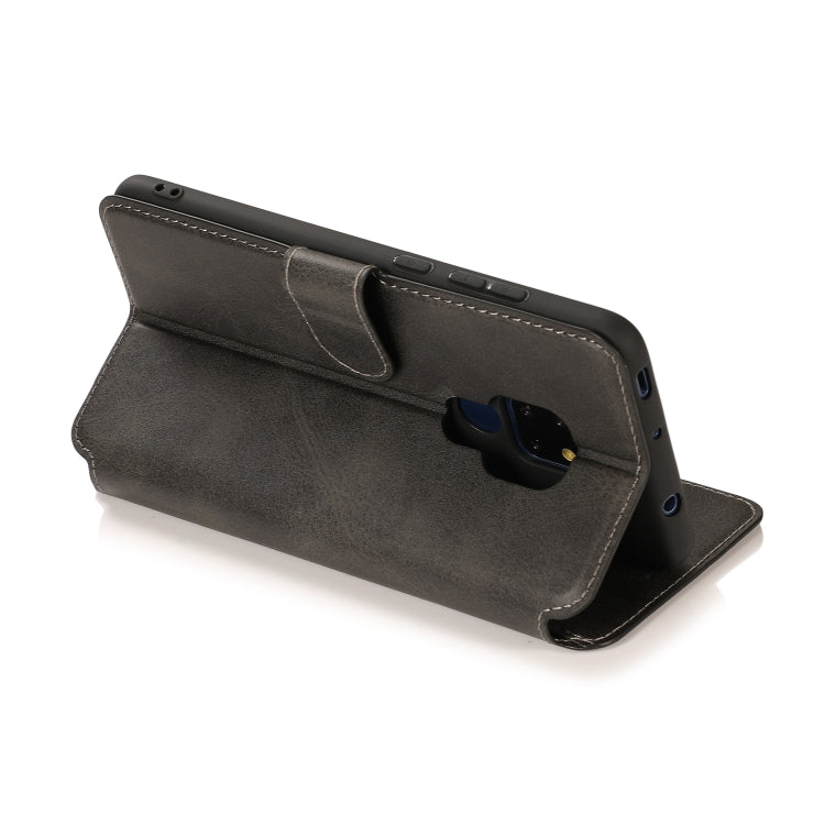 For Huawei Mate 20 Calf Texture Magnetic Buckle Horizontal Flip Leather Case with Holder & Card Slots & Wallet & Photo Frame