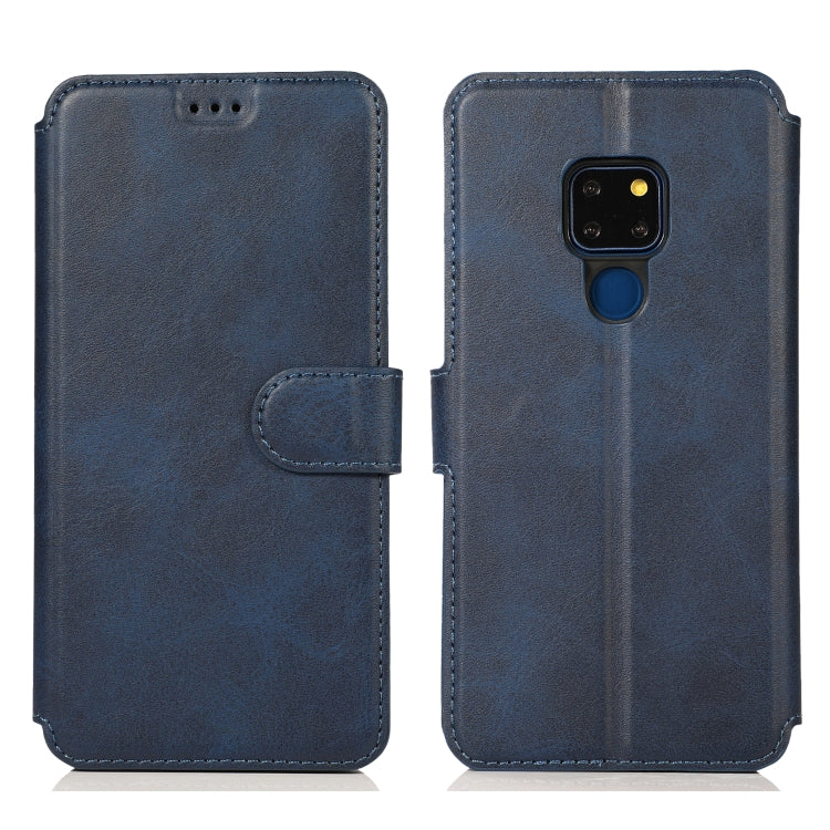 For Huawei Mate 20 Calf Texture Magnetic Buckle Horizontal Flip Leather Case with Holder & Card Slots & Wallet & Photo Frame