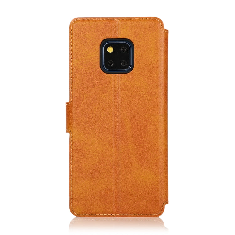 For Huawei Mate 20 Pro Calf Texture Magnetic Buckle Horizontal Flip Leather Case with Holder & Card Slots & Wallet & Photo Frame