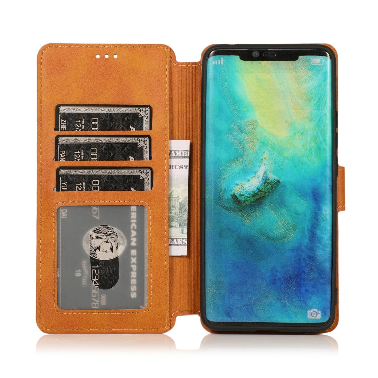 For Huawei Mate 20 Pro Calf Texture Magnetic Buckle Horizontal Flip Leather Case with Holder & Card Slots & Wallet & Photo Frame
