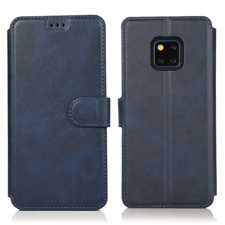 For Huawei Mate 20 Pro Calf Texture Magnetic Buckle Horizontal Flip Leather Case with Holder & Card Slots & Wallet & Photo Frame
