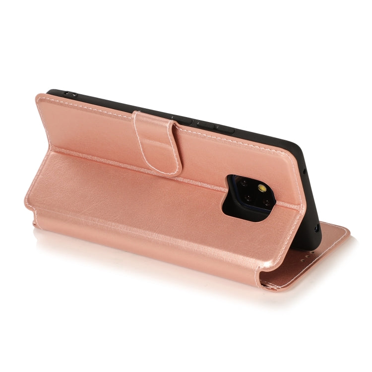 For Huawei Mate 20 Pro Calf Texture Magnetic Buckle Horizontal Flip Leather Case with Holder & Card Slots & Wallet & Photo Frame