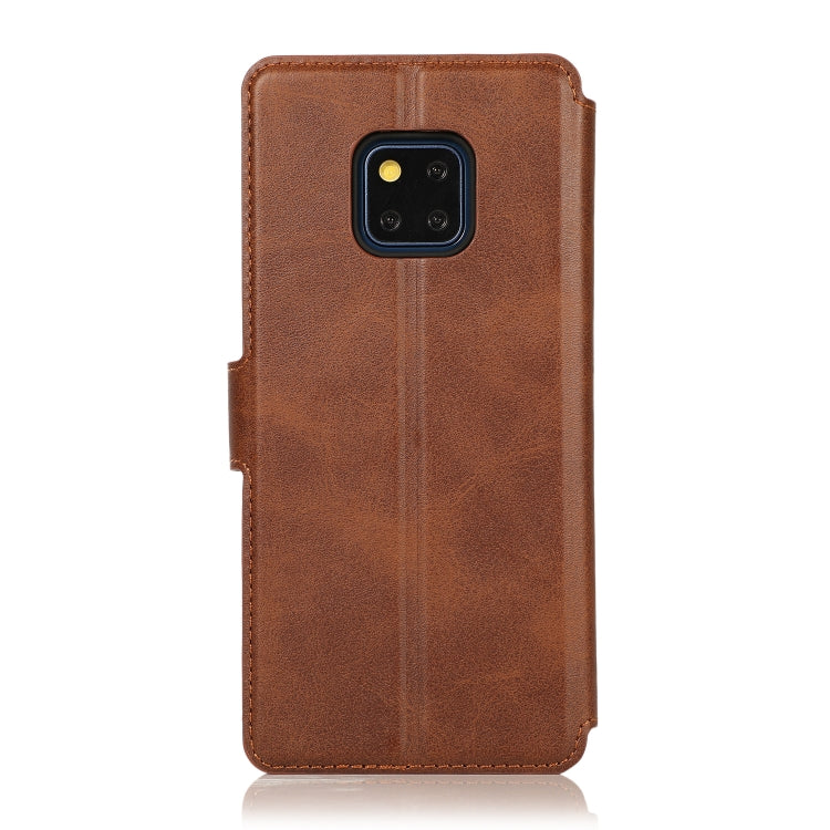 For Huawei Mate 20 Pro Calf Texture Magnetic Buckle Horizontal Flip Leather Case with Holder & Card Slots & Wallet & Photo Frame