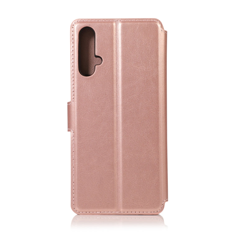 For Huawei Nova 5 Calf Texture Magnetic Buckle Horizontal Flip Leather Case with Holder & Card Slots & Wallet & Photo Frame
