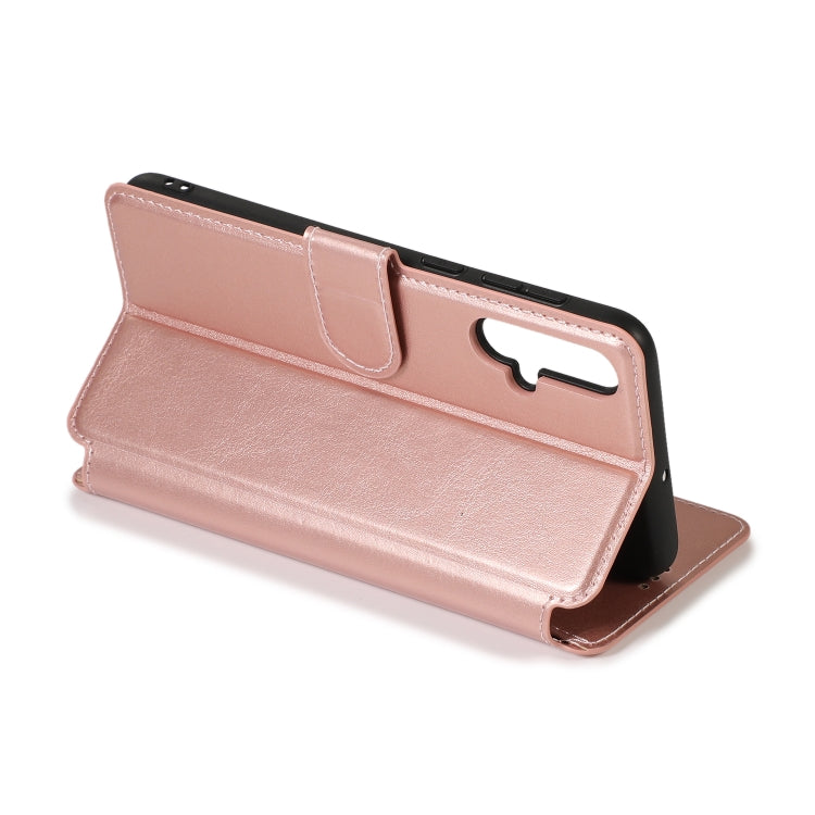 For Huawei Nova 5 Calf Texture Magnetic Buckle Horizontal Flip Leather Case with Holder & Card Slots & Wallet & Photo Frame