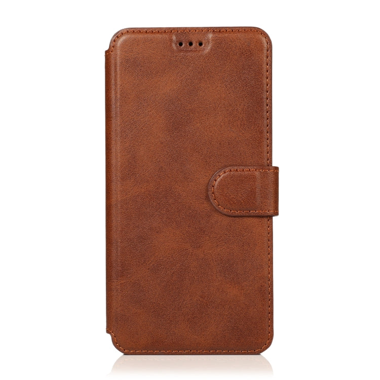 For Huawei Nova 5 Calf Texture Magnetic Buckle Horizontal Flip Leather Case with Holder & Card Slots & Wallet & Photo Frame