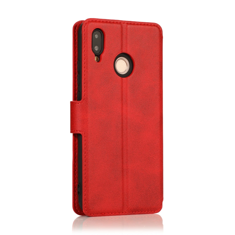 For Huawei P20 Lite Calf Texture Magnetic Buckle Horizontal Flip Leather Case with Holder & Card Slots & Wallet & Photo Frame