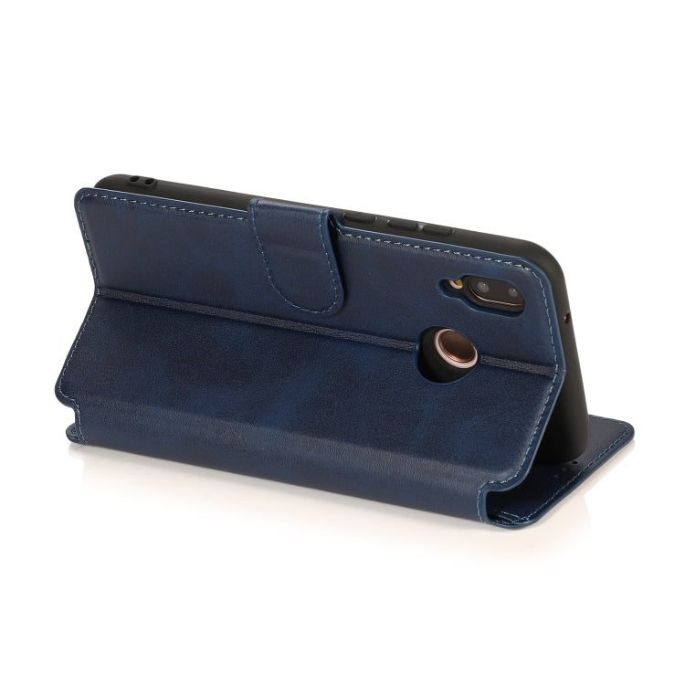 For Huawei P20 Lite Calf Texture Magnetic Buckle Horizontal Flip Leather Case with Holder & Card Slots & Wallet & Photo Frame