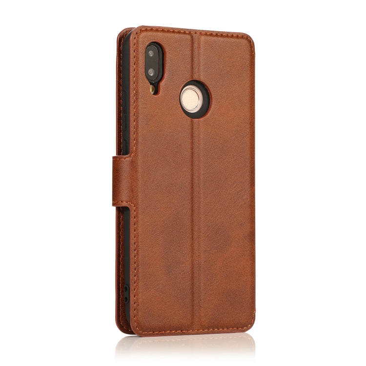 For Huawei P20 Lite Calf Texture Magnetic Buckle Horizontal Flip Leather Case with Holder & Card Slots & Wallet & Photo Frame