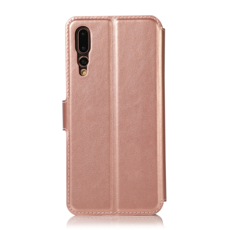 For Huawei P20 Pro Calf Texture Magnetic Buckle Horizontal Flip Leather Case with Holder & Card Slots & Wallet & Photo Frame