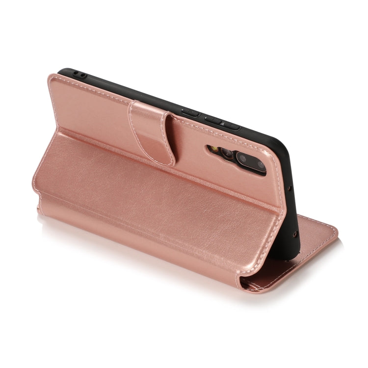 For Huawei P20 Pro Calf Texture Magnetic Buckle Horizontal Flip Leather Case with Holder & Card Slots & Wallet & Photo Frame