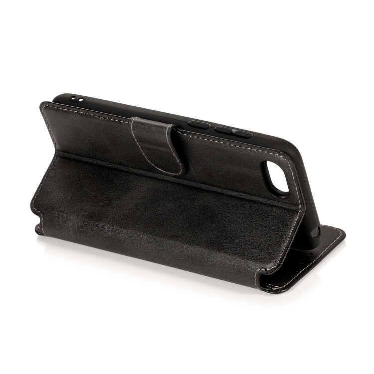 For Huawei Y5 2018 Calf Texture Magnetic Buckle Horizontal Flip Leather Case with Holder & Card Slots & Wallet & Photo Frame