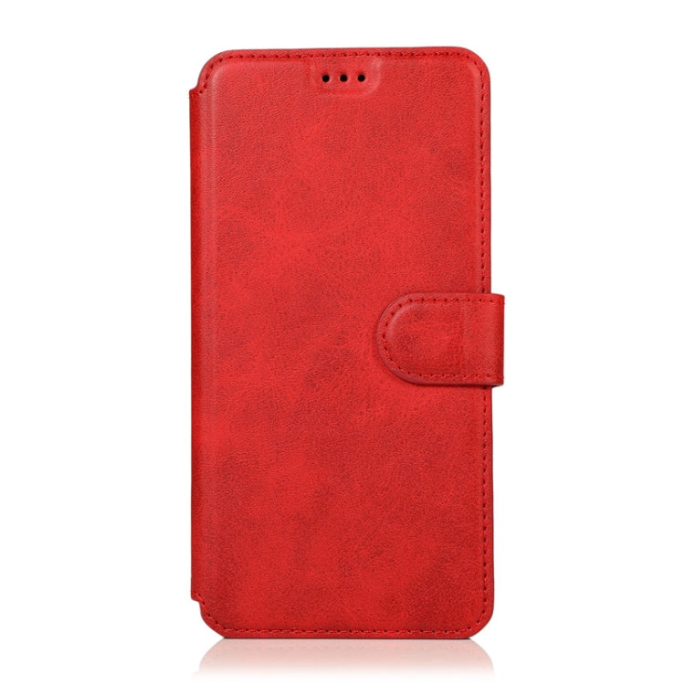For Huawei Y7 2019 Calf Texture Magnetic Buckle Horizontal Flip Leather Case with Holder & Card Slots & Wallet & Photo Frame