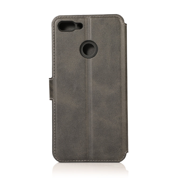 For Huawei Y9 2018 Calf Texture Magnetic Buckle Horizontal Flip Leather Case with Holder & Card Slots & Wallet & Photo Frame