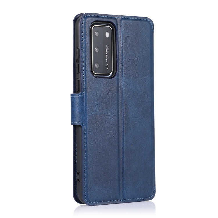 For Huawei P40 Calf Texture Magnetic Buckle Horizontal Flip Leather Case with Holder & Card Slots & Wallet & Photo Frame