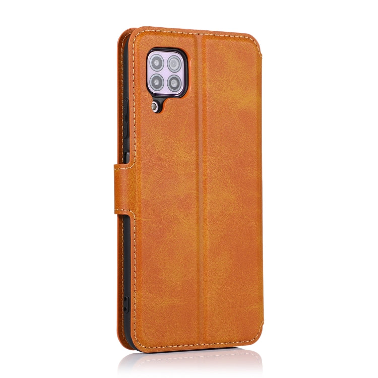 For Huawei P40 Lite Calf Texture Magnetic Buckle Horizontal Flip Leather Case with Holder & Card Slots & Wallet & Photo Frame