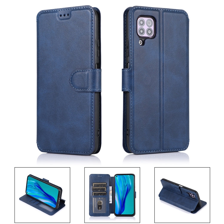 For Huawei P40 Lite Calf Texture Magnetic Buckle Horizontal Flip Leather Case with Holder & Card Slots & Wallet & Photo Frame