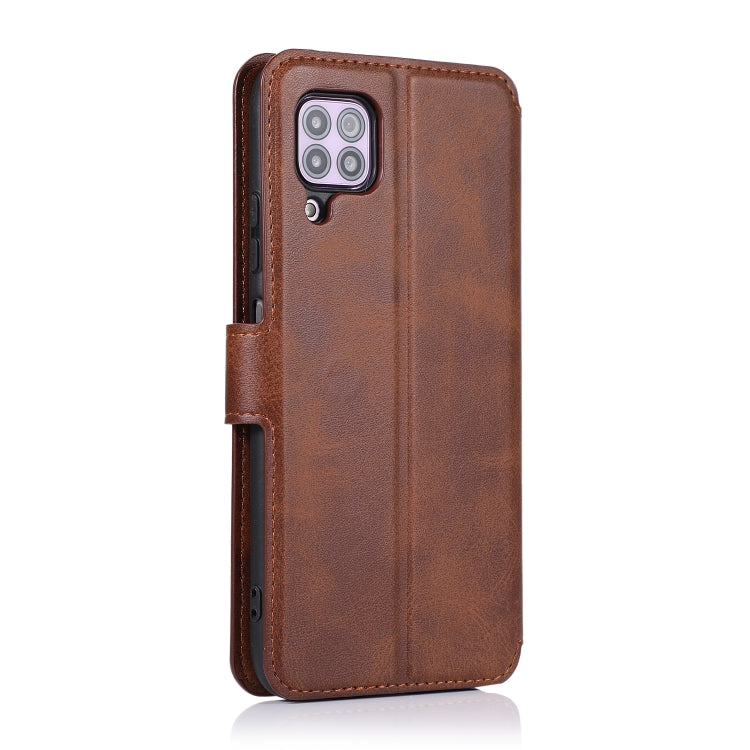 For Huawei P40 Lite Calf Texture Magnetic Buckle Horizontal Flip Leather Case with Holder & Card Slots & Wallet & Photo Frame