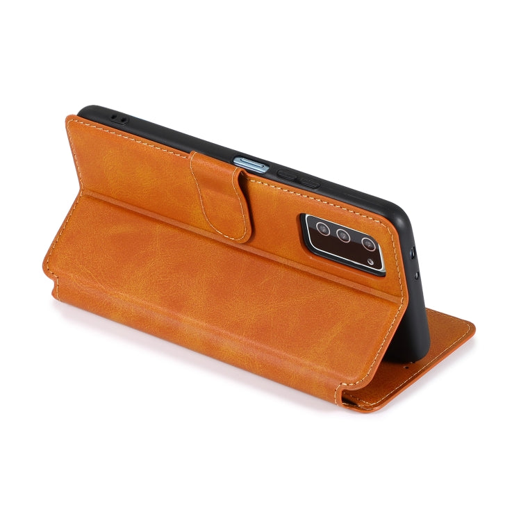 For Huawei Honor V30 Calf Texture Magnetic Buckle Horizontal Flip Leather Case with Holder & Card Slots & Wallet & Photo Frame