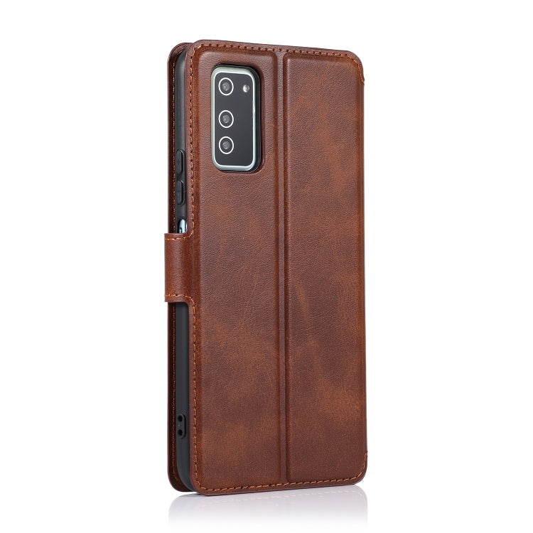 For Huawei Honor V30 Calf Texture Magnetic Buckle Horizontal Flip Leather Case with Holder & Card Slots & Wallet & Photo Frame