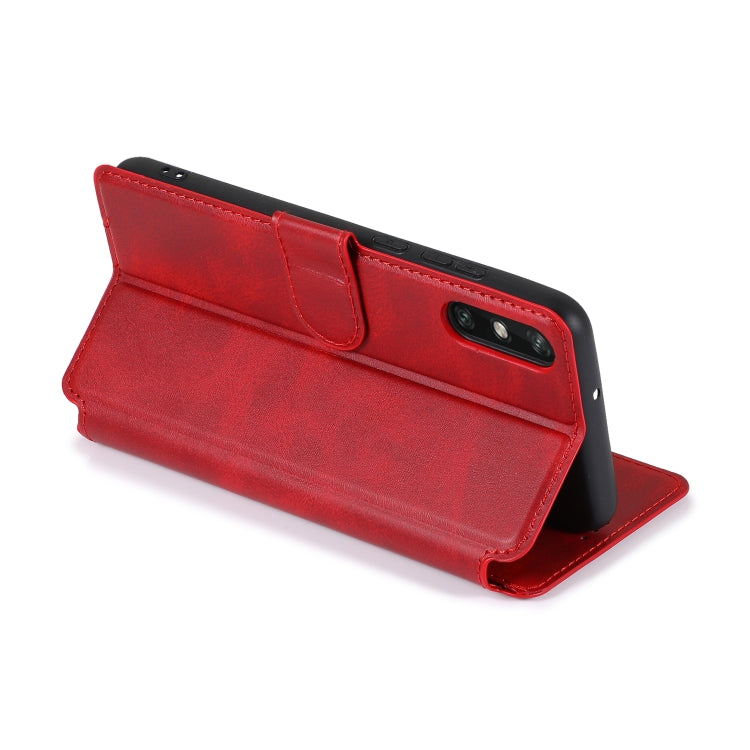 For Huawei Enjoy 10e Calf Texture Magnetic Buckle Horizontal Flip Leather Case with Holder & Card Slots & Wallet & Photo Frame