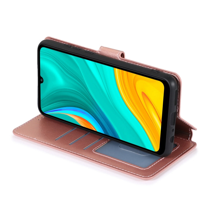 For Huawei Enjoy 10e Calf Texture Magnetic Buckle Horizontal Flip Leather Case with Holder & Card Slots & Wallet & Photo Frame