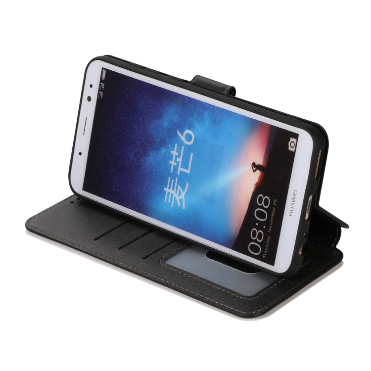 For Huawei Mate 10 Lite / Maimang 6 Calf Texture Magnetic Buckle Horizontal Flip Leather Case with Holder & Card Slots & Wallet & Photo Frame