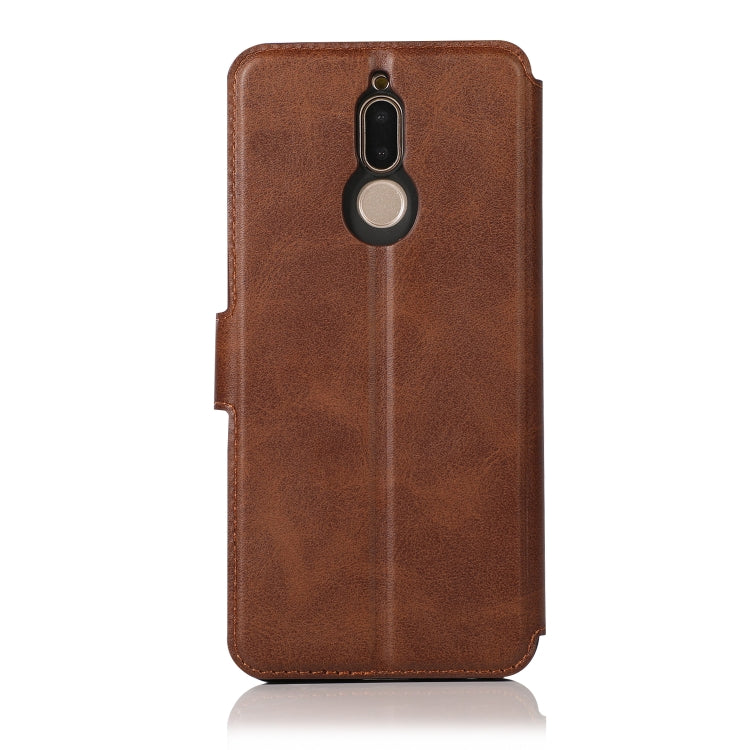 For Huawei Mate 10 Lite / Maimang 6 Calf Texture Magnetic Buckle Horizontal Flip Leather Case with Holder & Card Slots & Wallet & Photo Frame