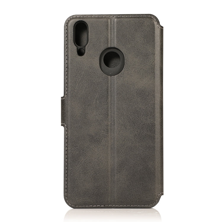 For Huawei Honor 8C Calf Texture Magnetic Buckle Horizontal Flip Leather Case with Holder & Card Slots & Wallet & Photo Frame