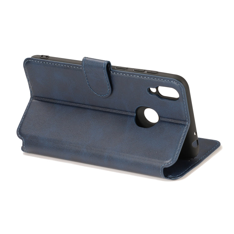 For Huawei Honor 8C Calf Texture Magnetic Buckle Horizontal Flip Leather Case with Holder & Card Slots & Wallet & Photo Frame