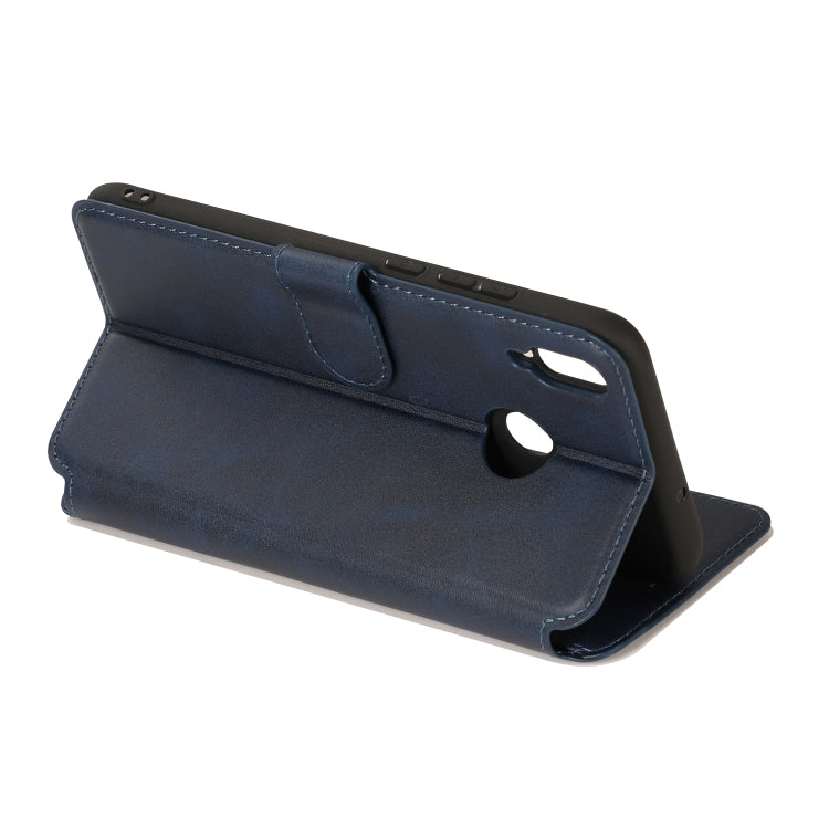 For Huawei Honor 8X Calf Texture Magnetic Buckle Horizontal Flip Leather Case with Holder & Card Slots & Wallet & Photo Frame