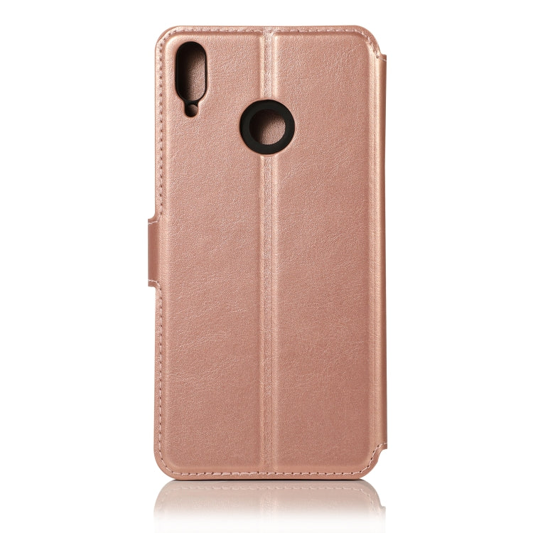 For Huawei Honor 8X Calf Texture Magnetic Buckle Horizontal Flip Leather Case with Holder & Card Slots & Wallet & Photo Frame