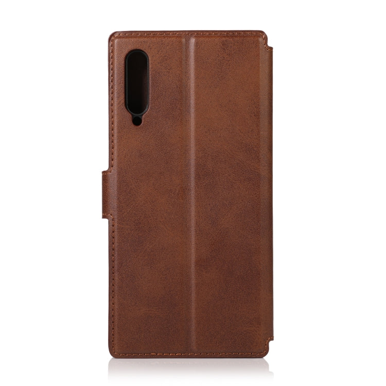 For Huawei Honor 9X Calf Texture Magnetic Buckle Horizontal Flip Leather Case with Holder & Card Slots & Wallet & Photo Frame