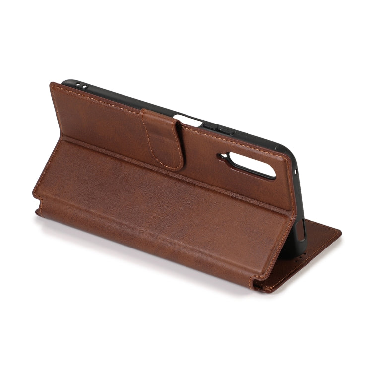 For Huawei Honor 9X Calf Texture Magnetic Buckle Horizontal Flip Leather Case with Holder & Card Slots & Wallet & Photo Frame