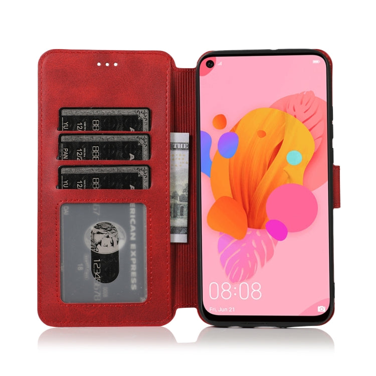 For Huawei Honor 9X Pro Calf Texture Magnetic Buckle Horizontal Flip Leather Case with Holder & Card Slots & Wallet & Photo Frame