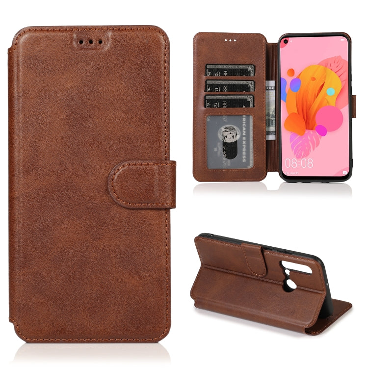 For Huawei Honor 9X Pro Calf Texture Magnetic Buckle Horizontal Flip Leather Case with Holder & Card Slots & Wallet & Photo Frame