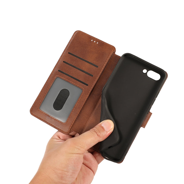 For Huawei Honor 10 Calf Texture Magnetic Buckle Horizontal Flip Leather Case with Holder & Card Slots & Wallet & Photo Frame