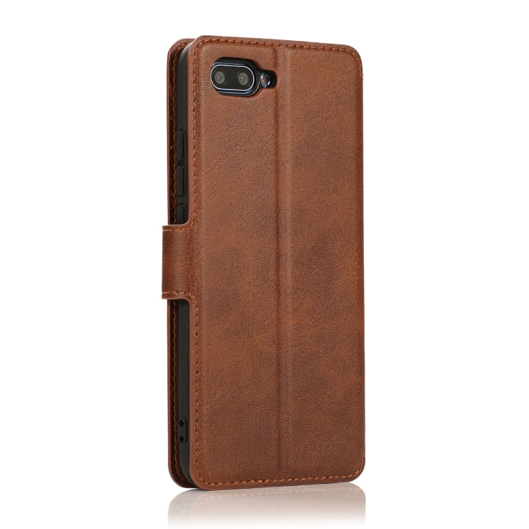 For Huawei Honor 10 Calf Texture Magnetic Buckle Horizontal Flip Leather Case with Holder & Card Slots & Wallet & Photo Frame