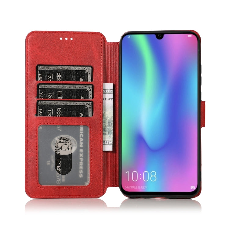 For Huawei Honor 10 Lite Calf Texture Magnetic Buckle Horizontal Flip Leather Case with Holder & Card Slots & Wallet & Photo Frame