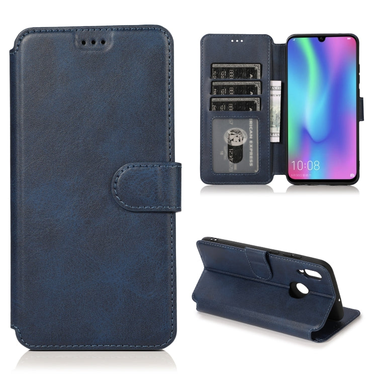 For Huawei Honor 10 Lite Calf Texture Magnetic Buckle Horizontal Flip Leather Case with Holder & Card Slots & Wallet & Photo Frame