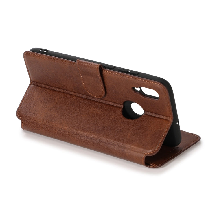 For Huawei Honor 10 Lite Calf Texture Magnetic Buckle Horizontal Flip Leather Case with Holder & Card Slots & Wallet & Photo Frame