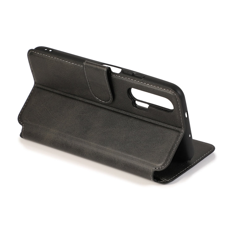 For Huawei Honor 20 Pro Calf Texture Magnetic Buckle Horizontal Flip Leather Case with Holder & Card Slots & Wallet & Photo Frame