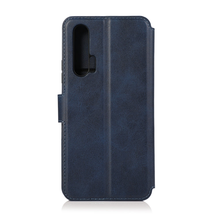 For Huawei Honor 20 Pro Calf Texture Magnetic Buckle Horizontal Flip Leather Case with Holder & Card Slots & Wallet & Photo Frame