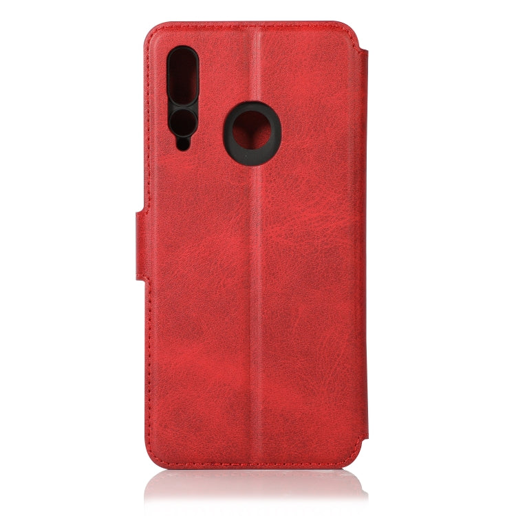 For Huawei Enjoy 9s Calf Texture Magnetic Buckle Horizontal Flip Leather Case with Holder & Card Slots & Wallet & Photo Frame