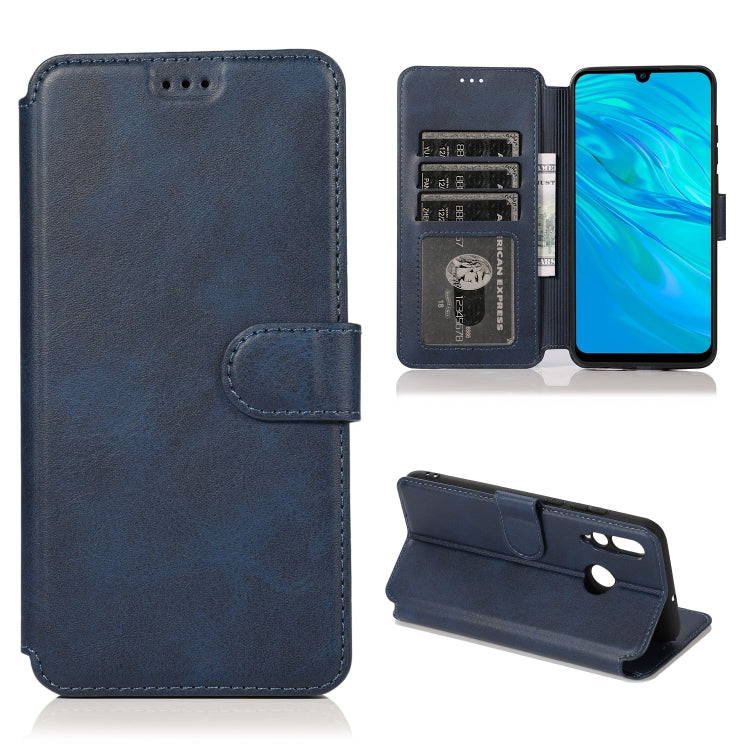 For Huawei Enjoy 9s Calf Texture Magnetic Buckle Horizontal Flip Leather Case with Holder & Card Slots & Wallet & Photo Frame