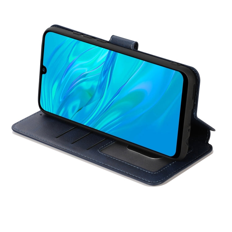 For Huawei Enjoy 9s Calf Texture Magnetic Buckle Horizontal Flip Leather Case with Holder & Card Slots & Wallet & Photo Frame