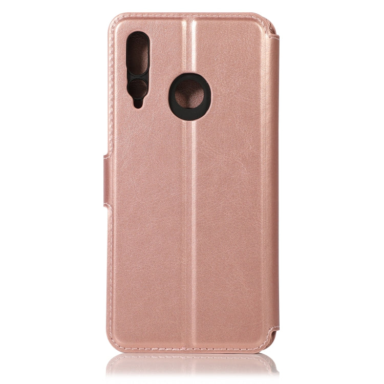 For Huawei Enjoy 9s Calf Texture Magnetic Buckle Horizontal Flip Leather Case with Holder & Card Slots & Wallet & Photo Frame