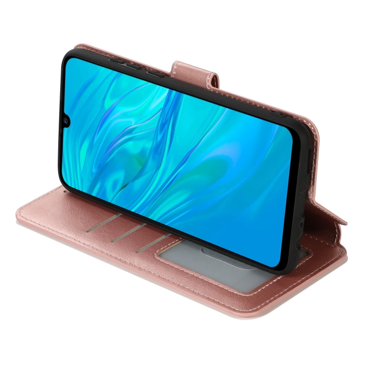 For Huawei Enjoy 9s Calf Texture Magnetic Buckle Horizontal Flip Leather Case with Holder & Card Slots & Wallet & Photo Frame