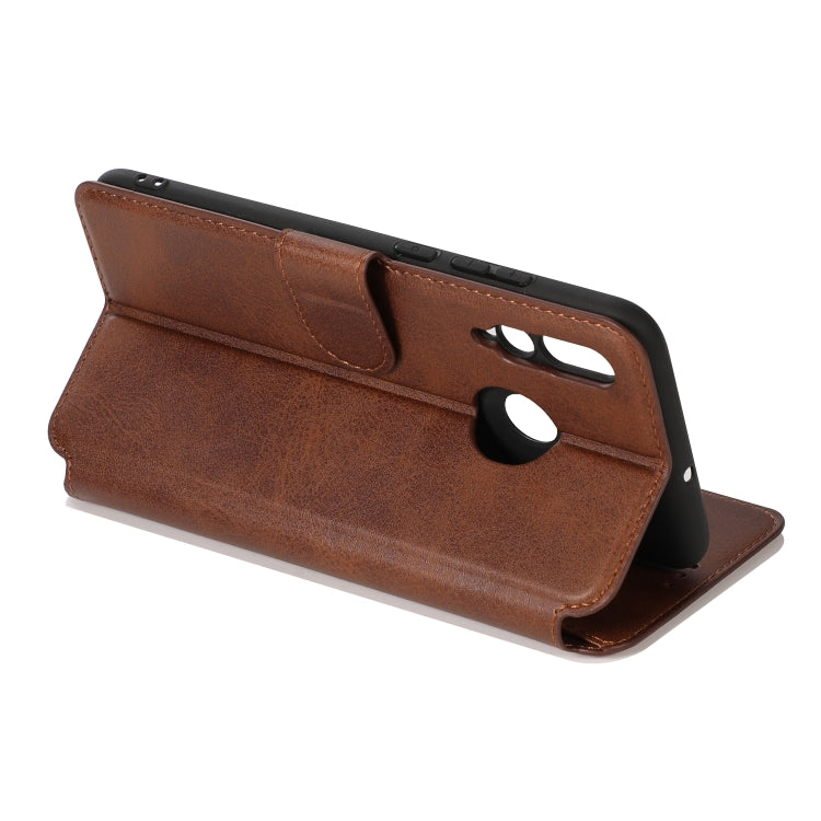 For Huawei Enjoy 9s Calf Texture Magnetic Buckle Horizontal Flip Leather Case with Holder & Card Slots & Wallet & Photo Frame