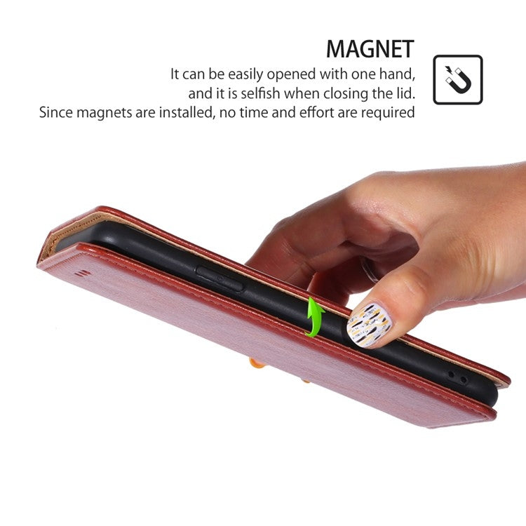 For itel RS4 4G Gloss Oil Solid Color Magnetic Leather Phone Case